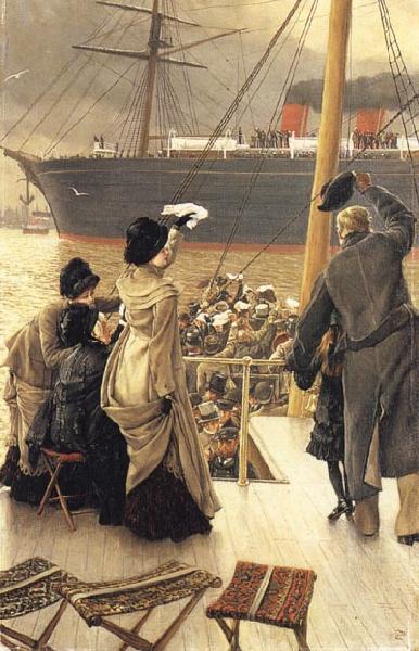James Tissot Good-bye-On the Mersey oil painting image